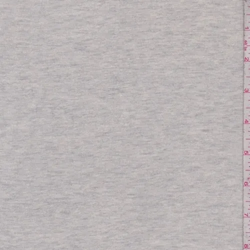 1 3/8 YD PC-Light Heather Grey French Terry Knit Fabric