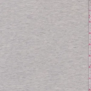 1 3/8 YD PC-Light Heather Grey French Terry Knit Fabric