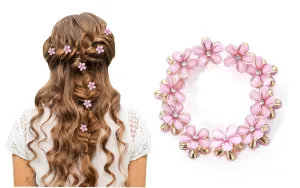 10 Pack-Mini Flower crystal hair clips for Thick and Thin Hair，Multifunction Clamp Clips Great for Design Kids and Adult Hairstyles