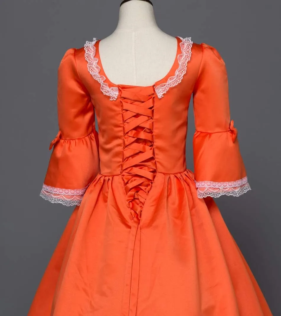 18th Century Dress Victorian Baroque Dress Long Satin Rococo Party Dresses