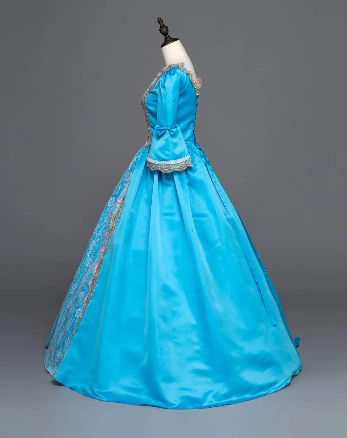 18th Century Dress Victorian Baroque Dress Long Satin Rococo Party Dresses