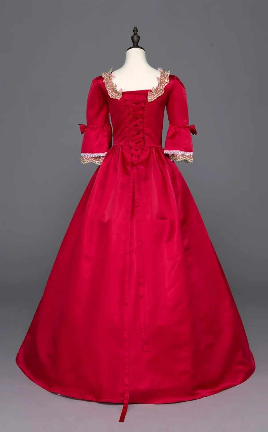 18th Century Dress Victorian Baroque Dress Long Satin Rococo Party Dresses