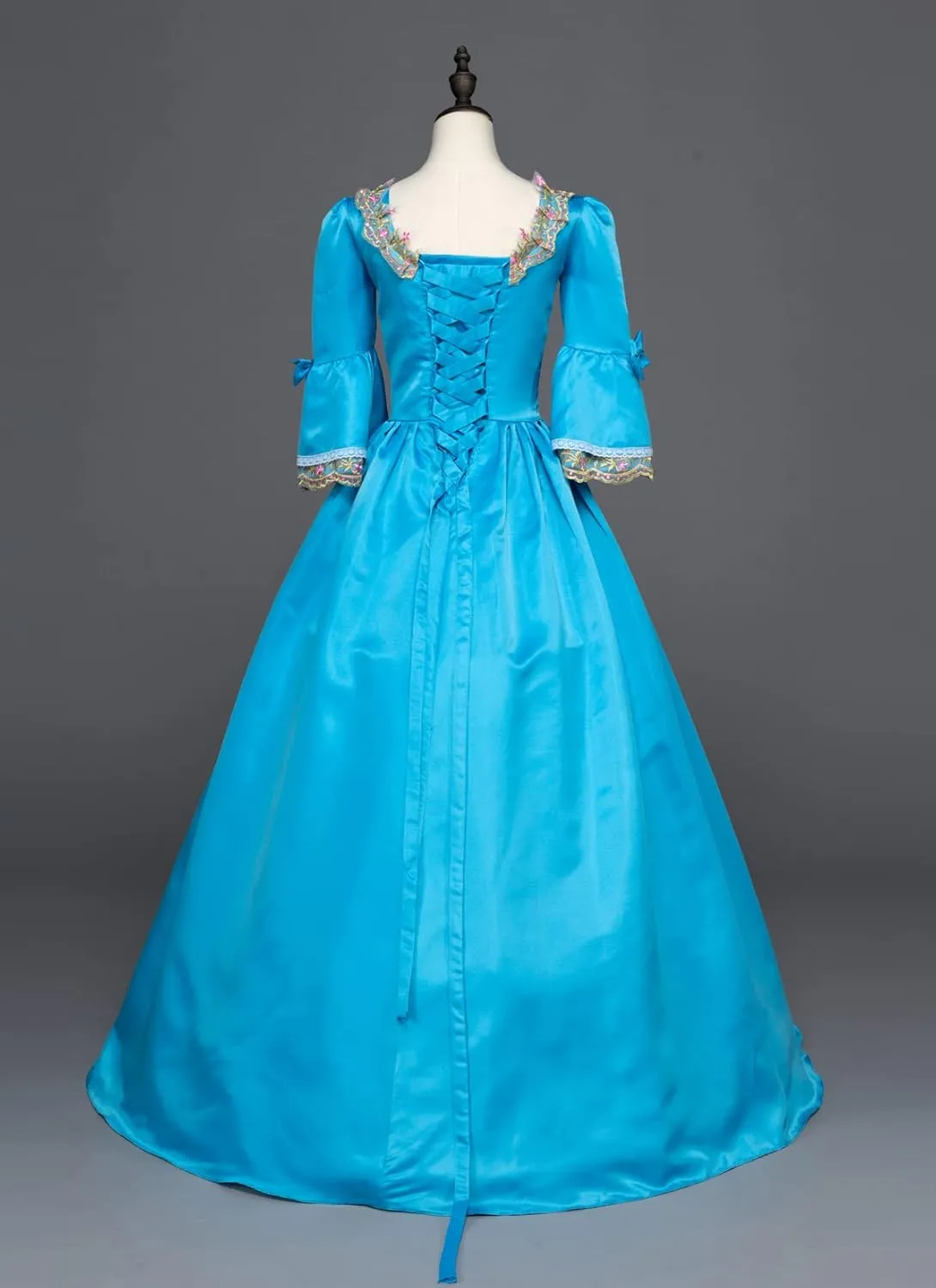 18th Century Dress Victorian Baroque Dress Long Satin Rococo Party Dresses