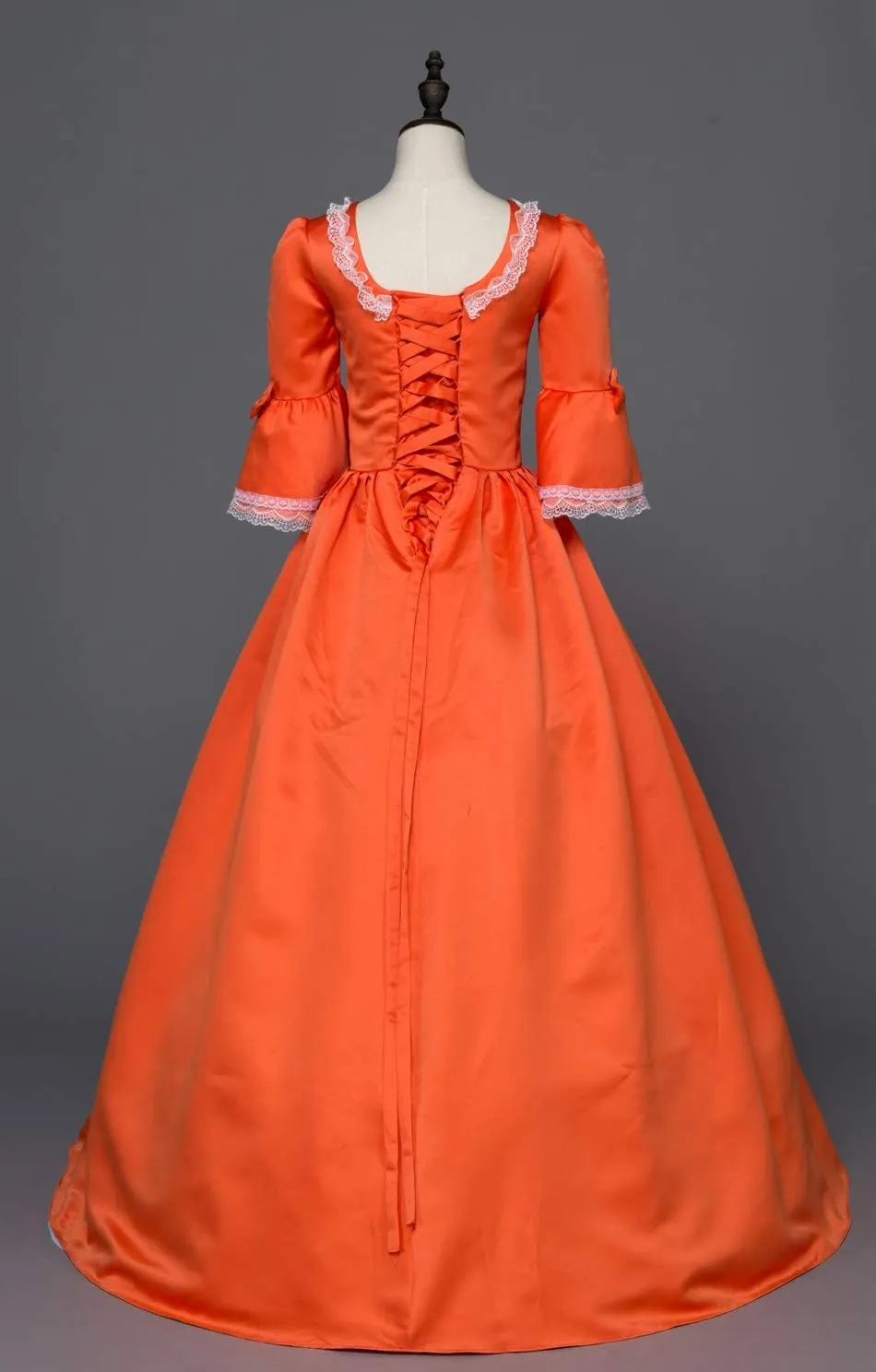 18th Century Dress Victorian Baroque Dress Long Satin Rococo Party Dresses