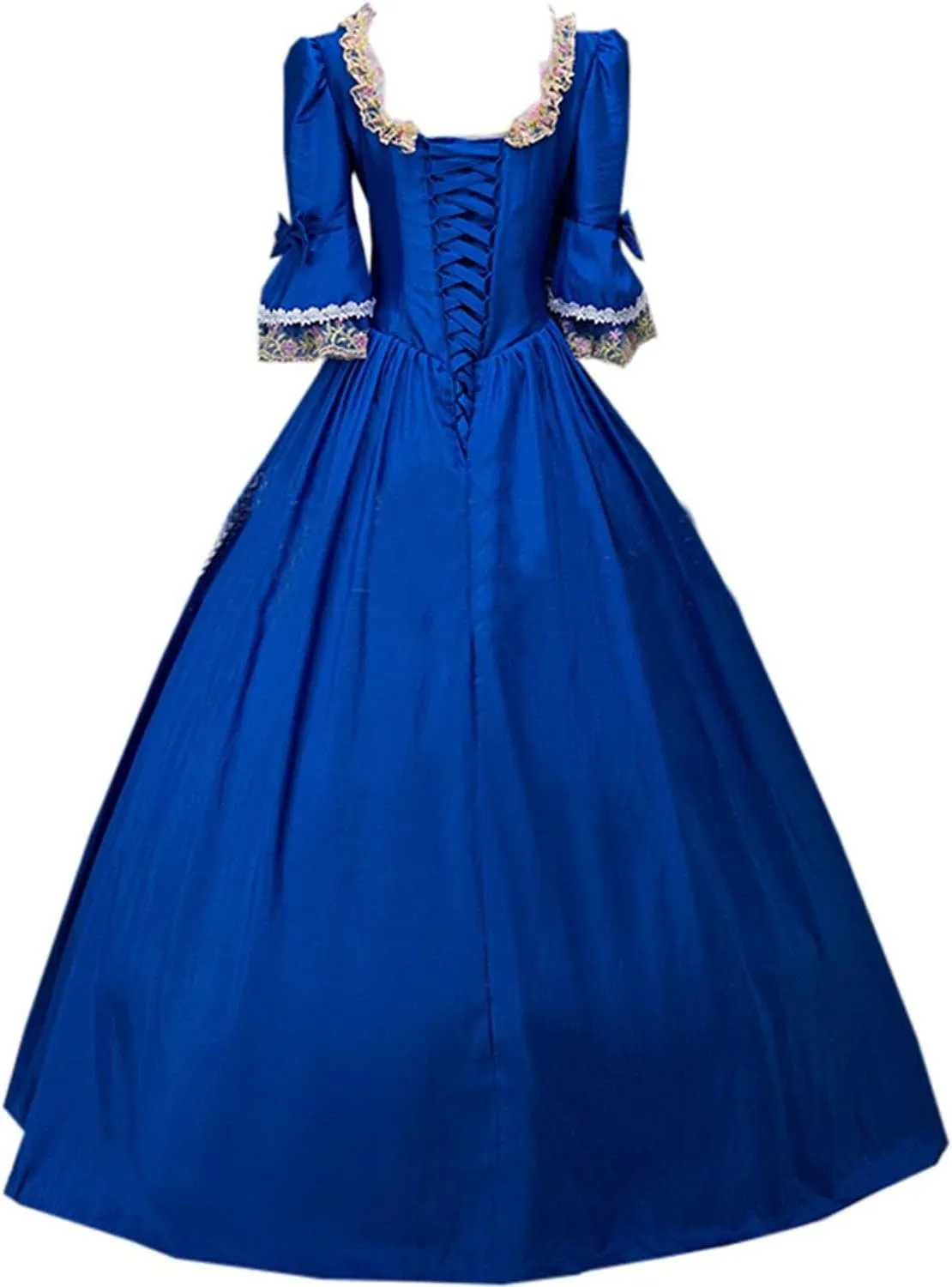 18th Century Dress Victorian Baroque Dress Long Satin Rococo Party Dresses