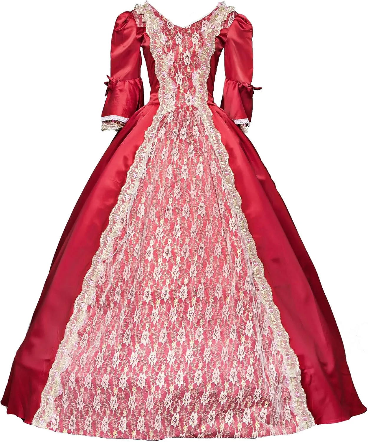 18th Century Dress Victorian Baroque Dress Long Satin Rococo Party Dresses
