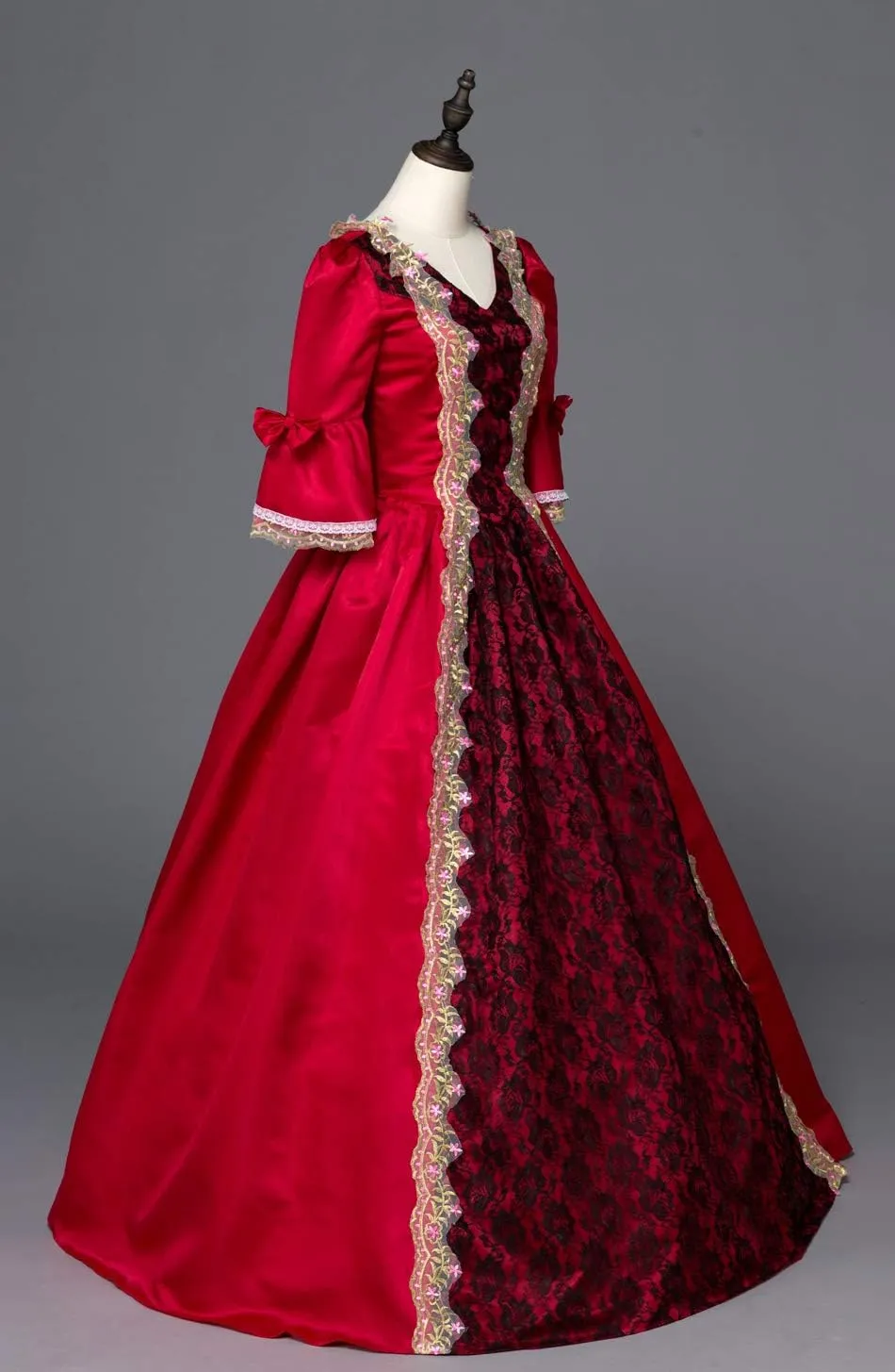 18th Century Dress Victorian Baroque Dress Long Satin Rococo Party Dresses