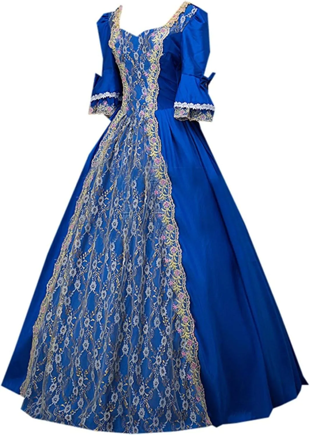 18th Century Dress Victorian Baroque Dress Long Satin Rococo Party Dresses