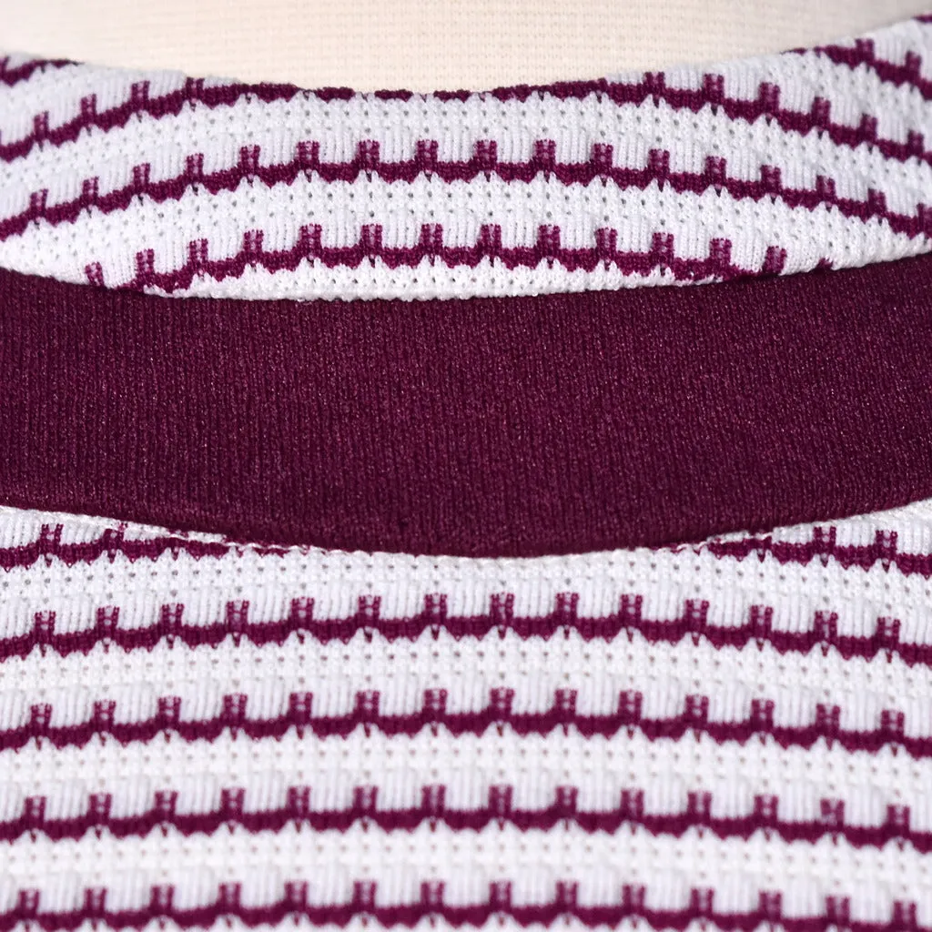 1960s Vintage Purple Scallop Dress