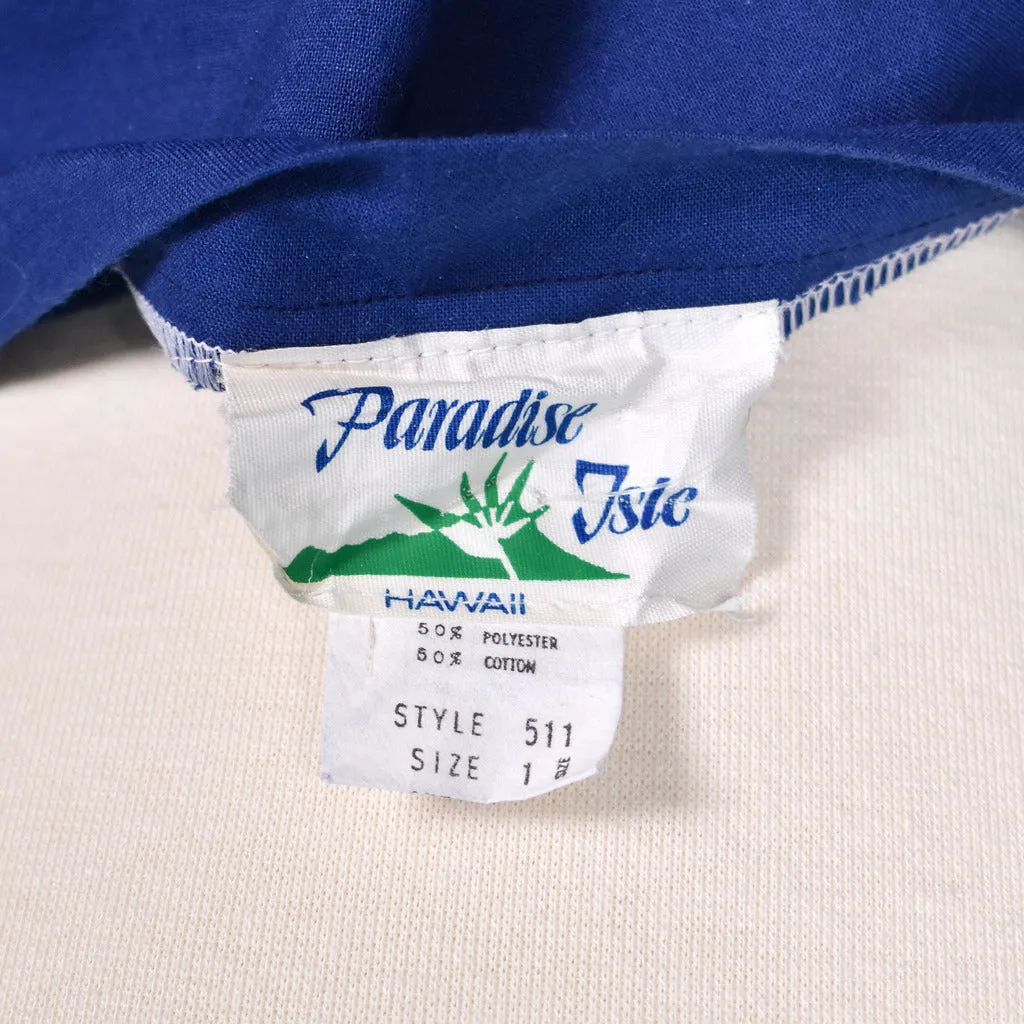 1970s Vintage Hawaiian Skies Wrap Skirt