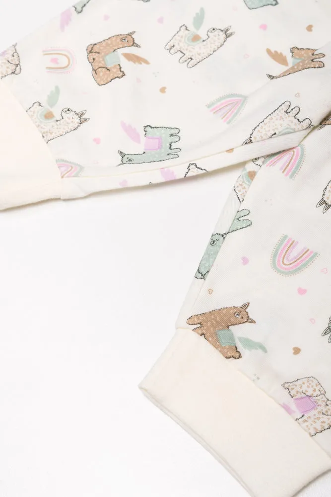 2 Pack long Sleeve Pyjamas Pink And White