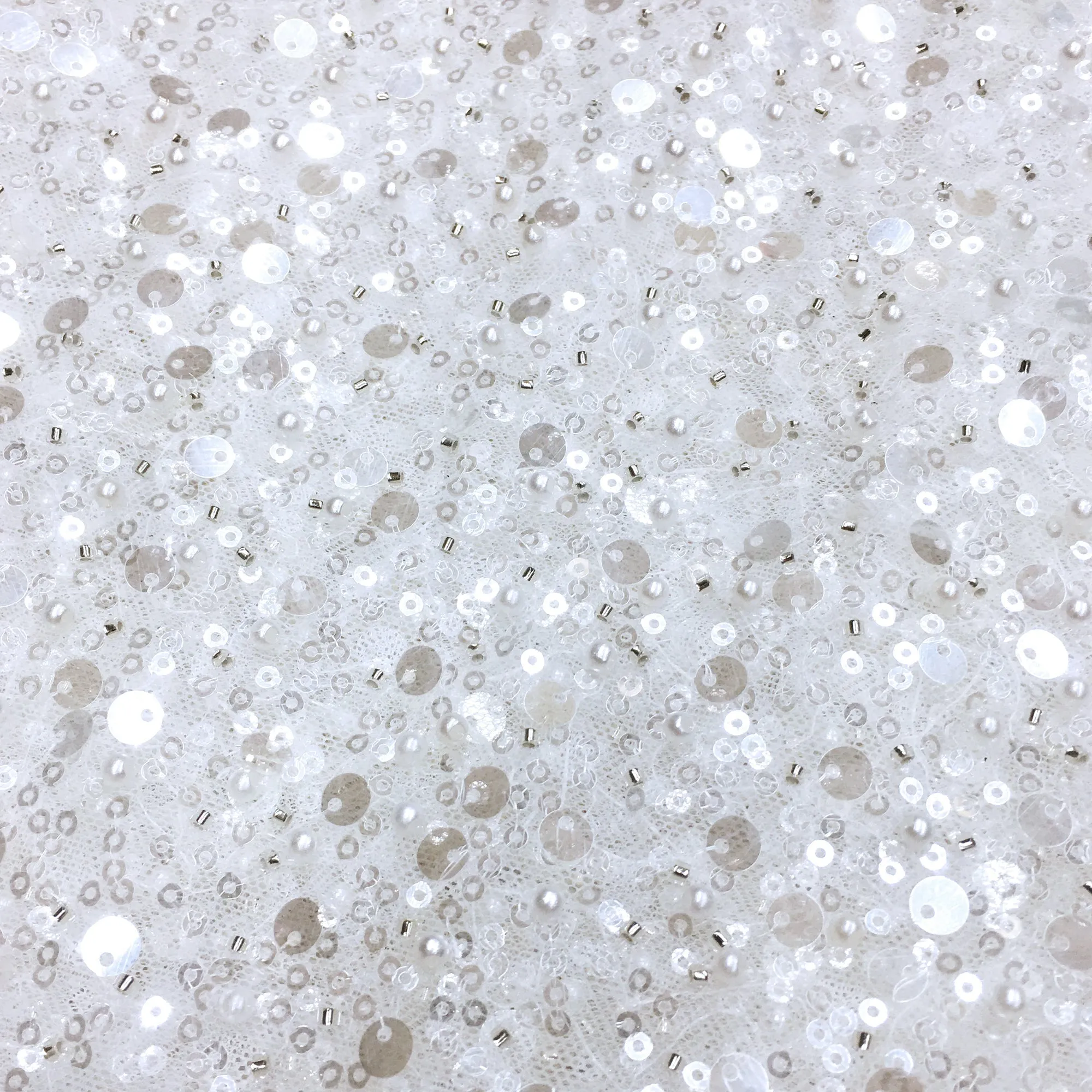 3 YARDS / 15 COLORS / GRACE Sequin Sparkly Beaded Mesh Ground Embroidery Mesh Lace Dress Tulle Fabric