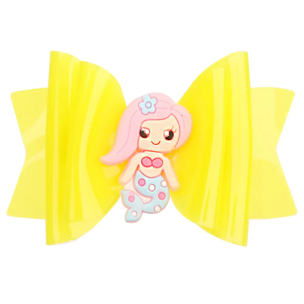 30Pcs Cartoon Mermaid Jelly Hair Bows