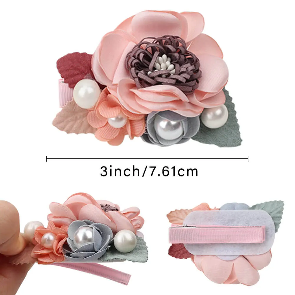 3pcs/set Cute Flower Hair Clips