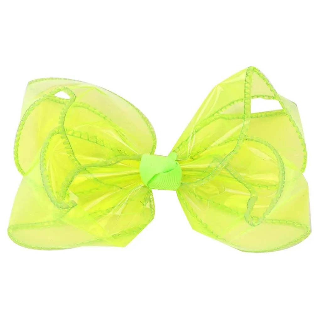 4 inch Transparent Jelly Hair Bows