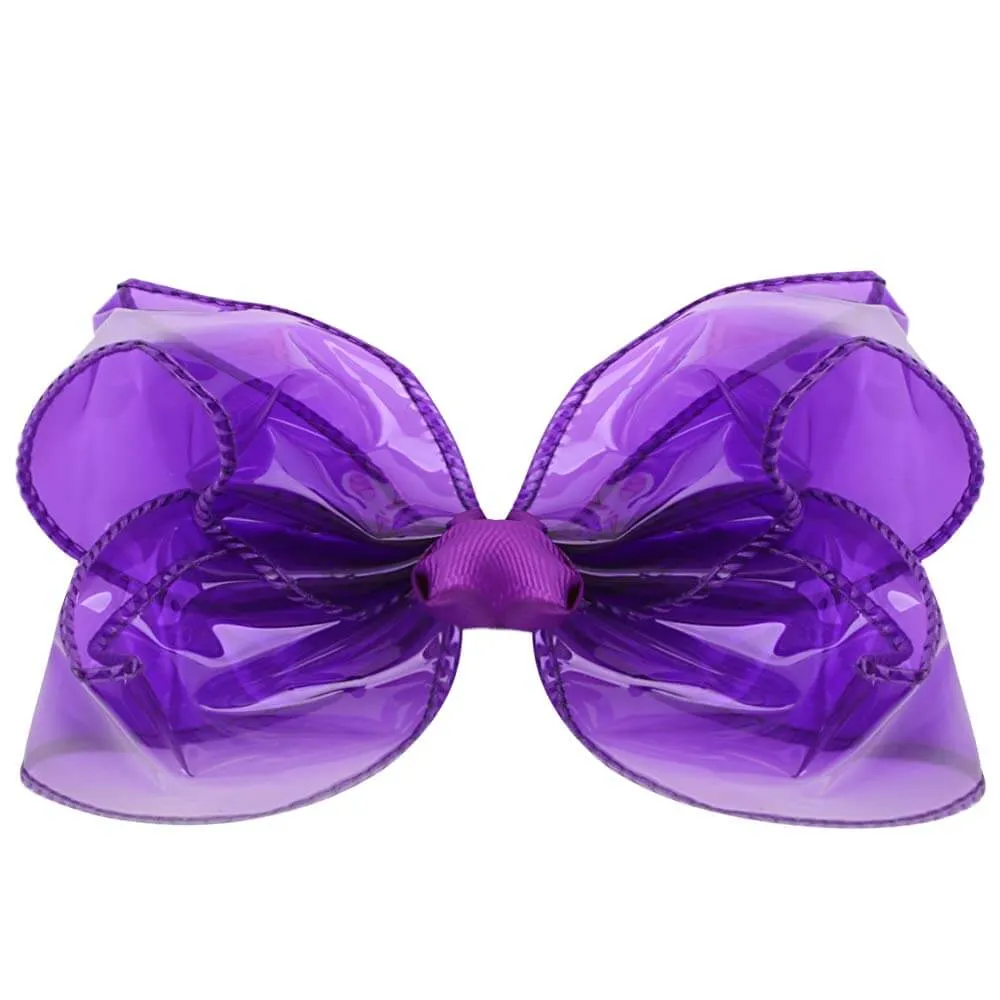 4 inch Transparent Jelly Hair Bows