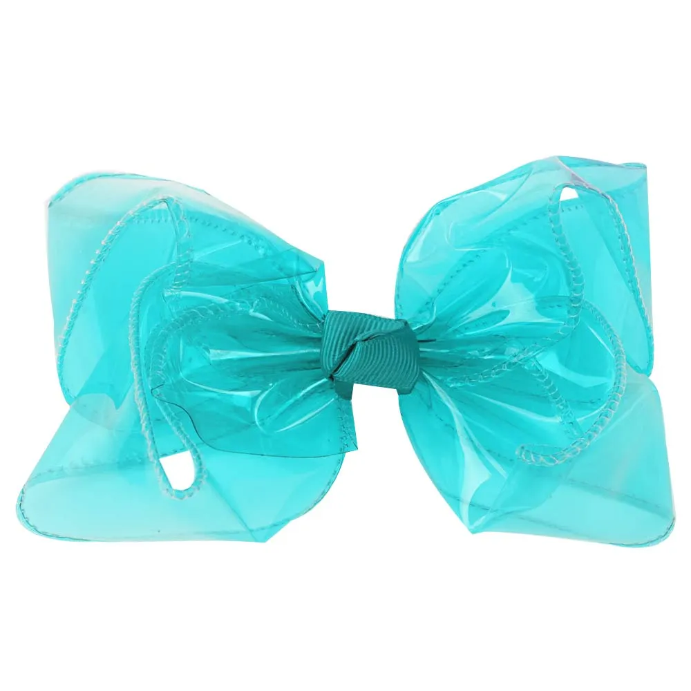 4 inch Transparent Jelly Hair Bows