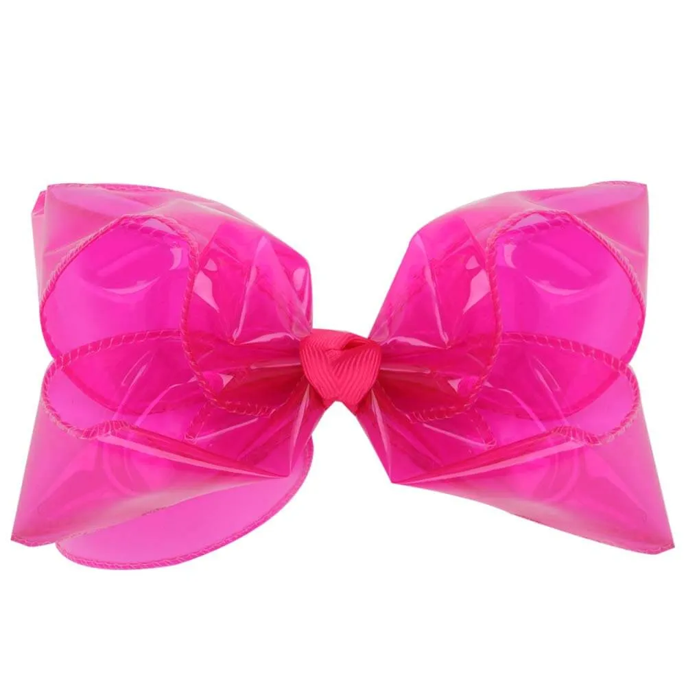 4 inch Transparent Jelly Hair Bows