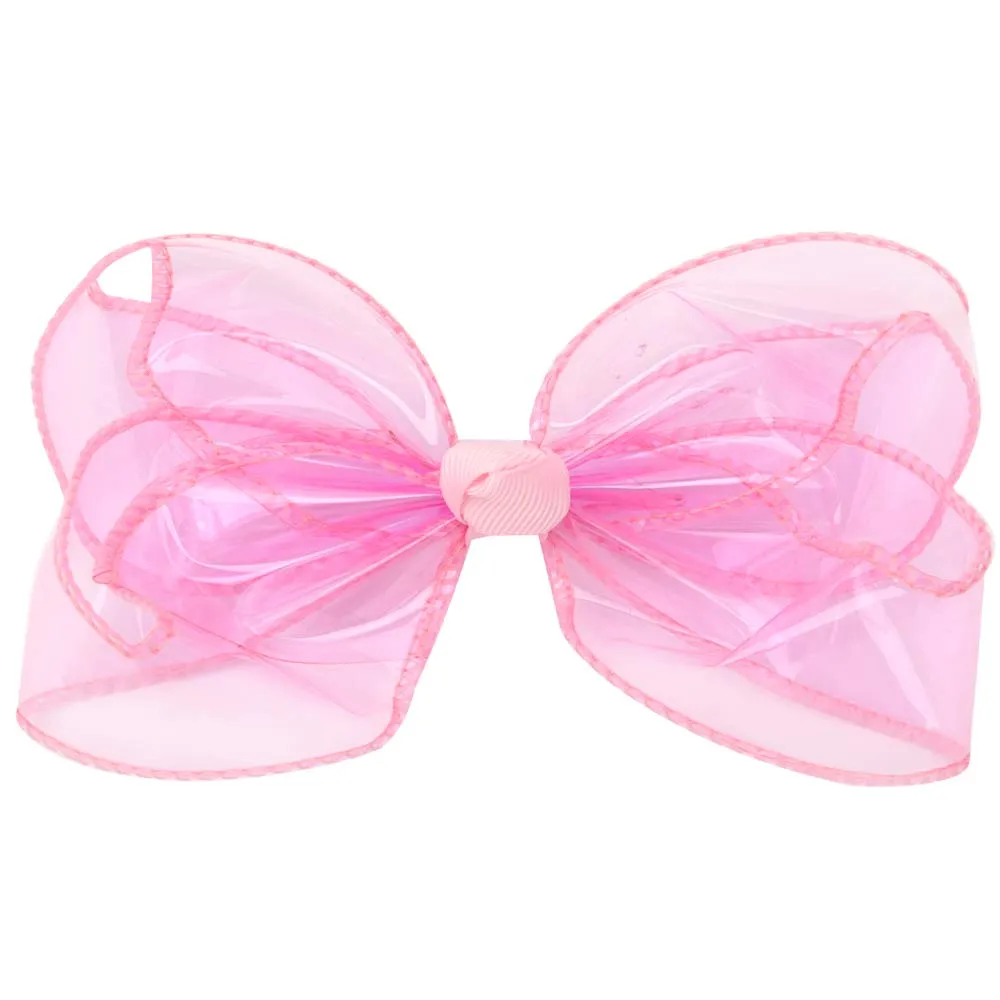 4 inch Transparent Jelly Hair Bows