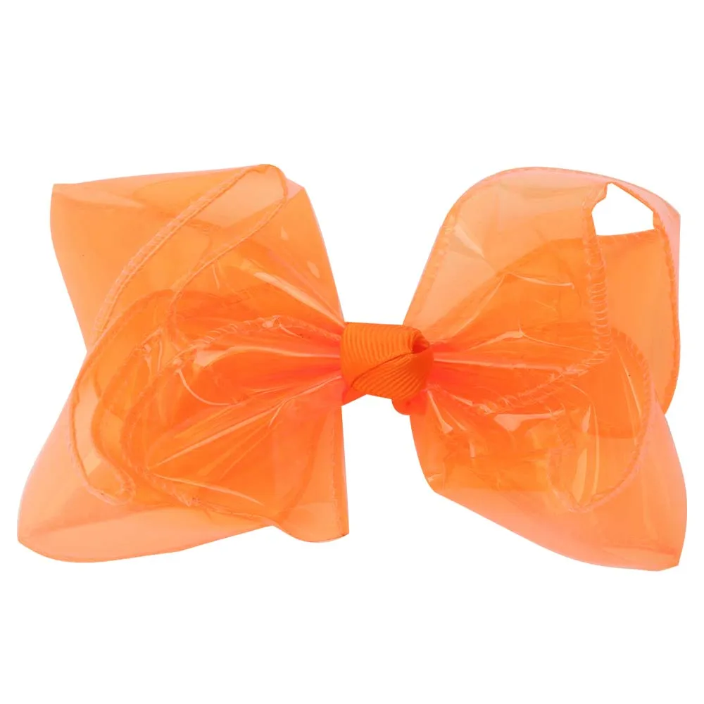 4 inch Transparent Jelly Hair Bows