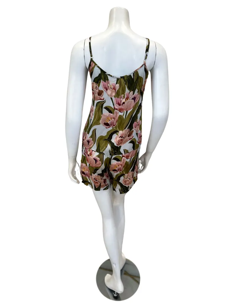 4206 Spring Floral Print Cami & Shorts Set