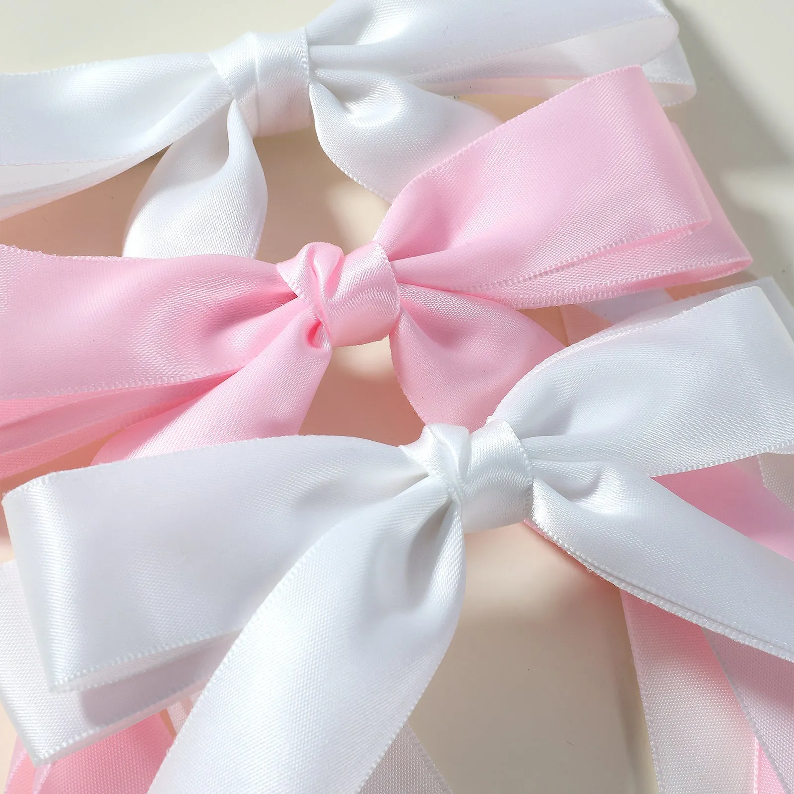 4Pcs Satin Hair Bows Clips