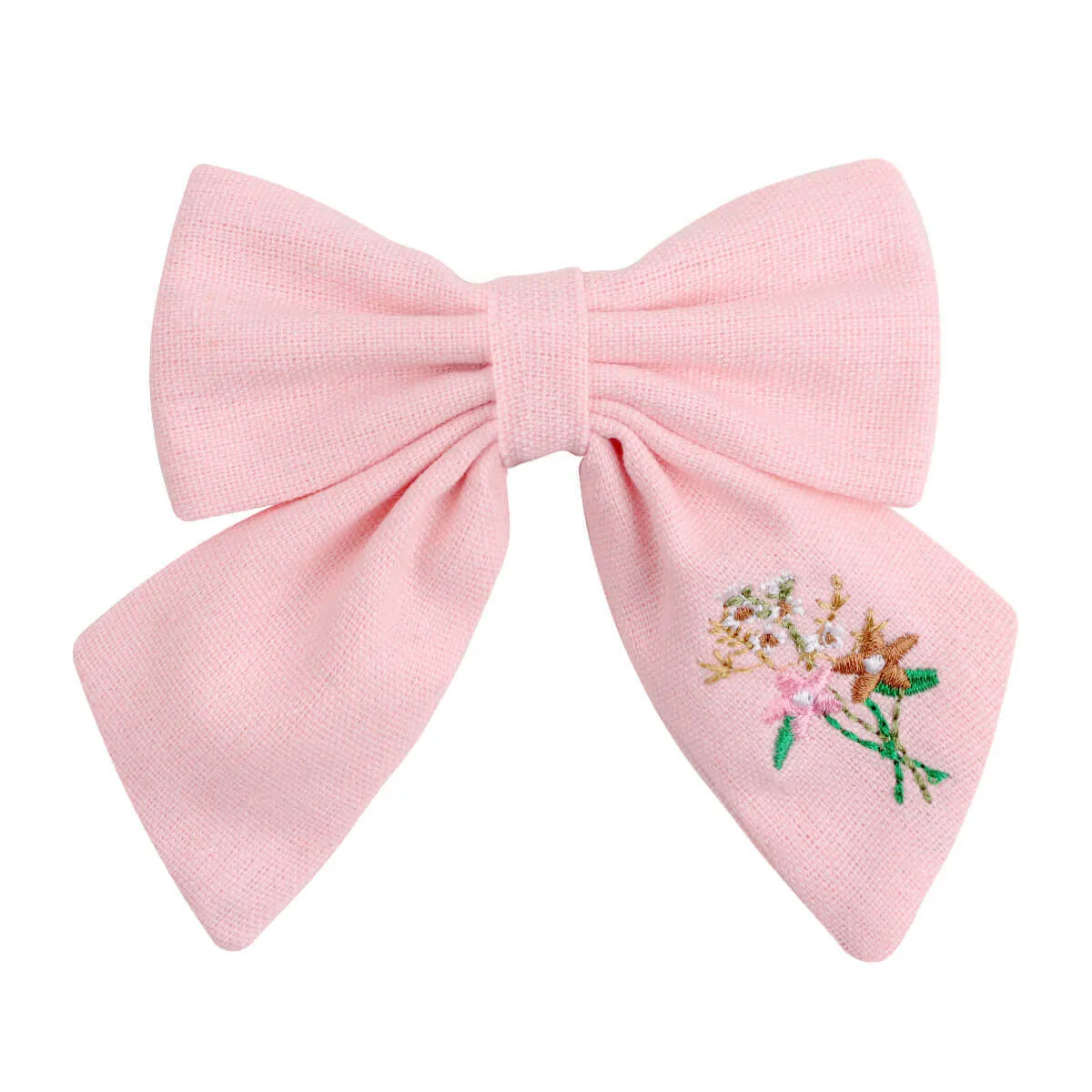 5'' Embroidery Sunflower Hair Bows