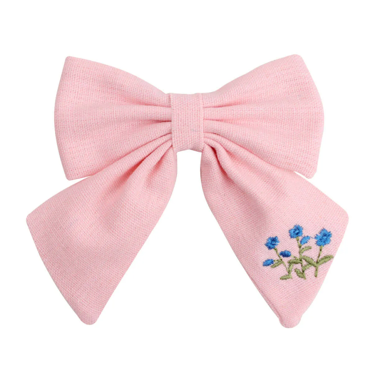 5'' Embroidery Sunflower Hair Bows