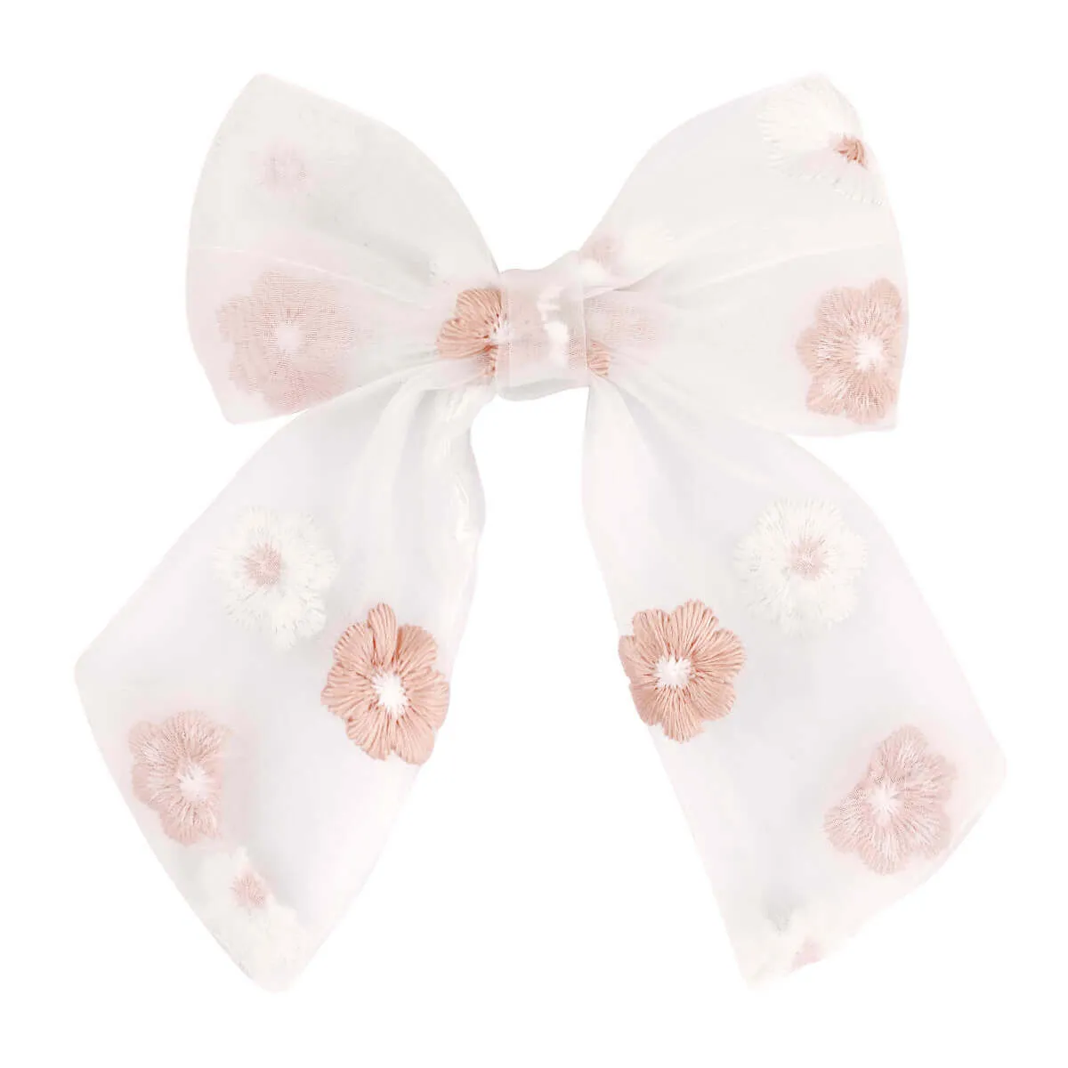 5.5'' Lace Flower Laser Sequin Hair Bows