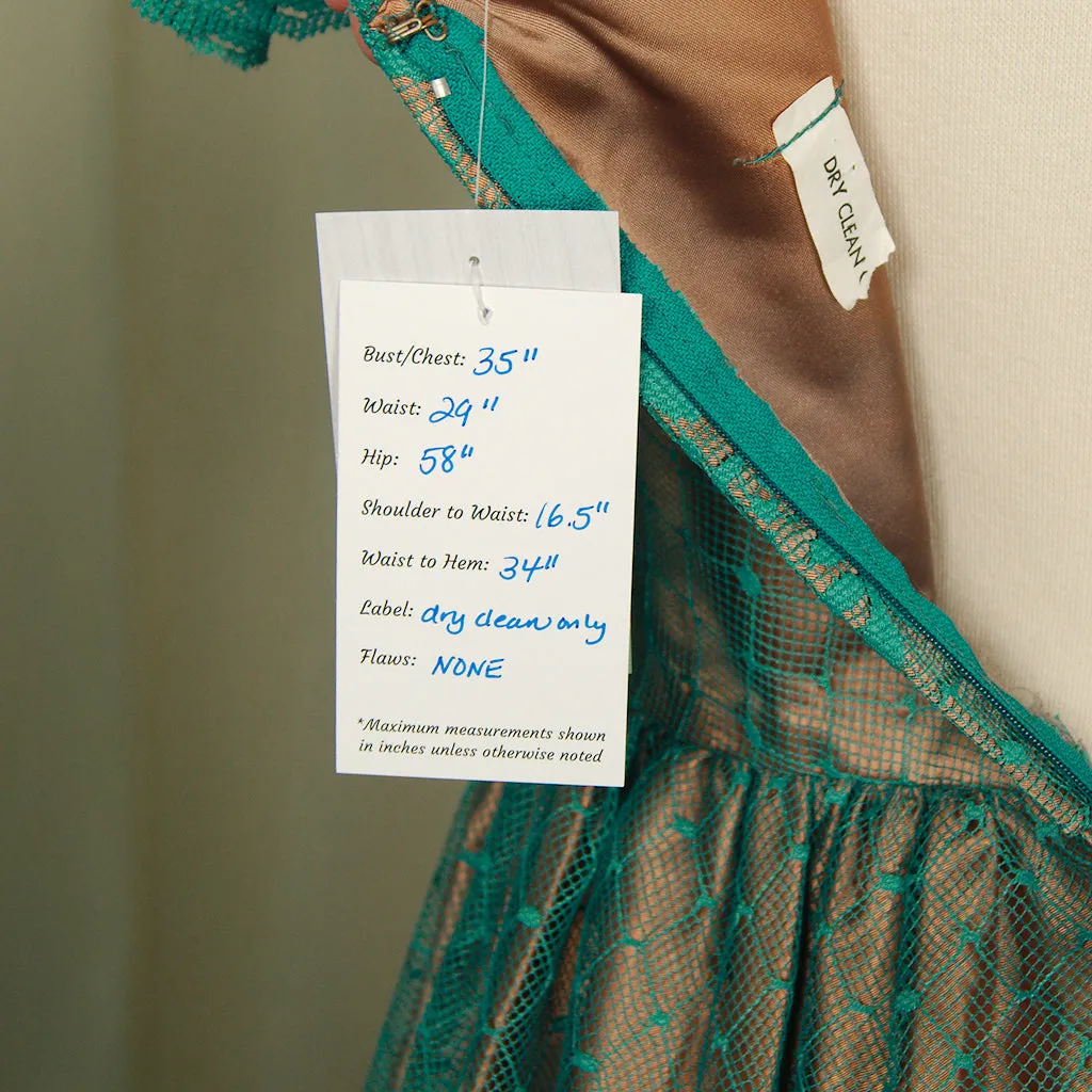 80s does 1950s Illusion Dress