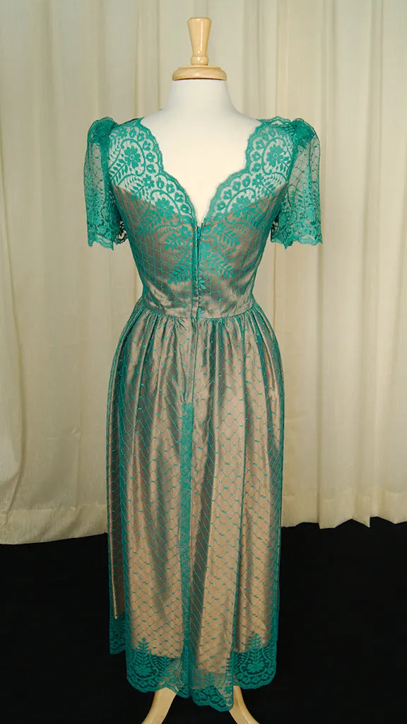 80s does 1950s Illusion Dress