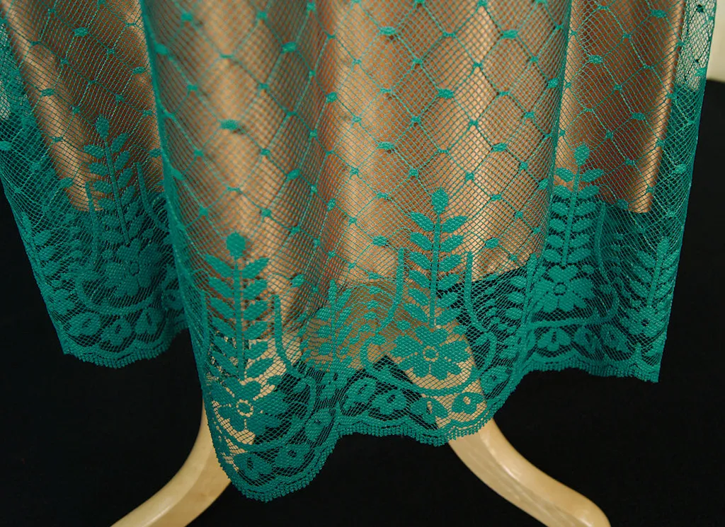 80s does 1950s Illusion Dress