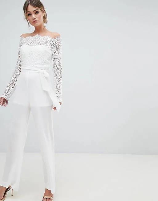 A LITTLE LACE ON TOP JUMPSUIT