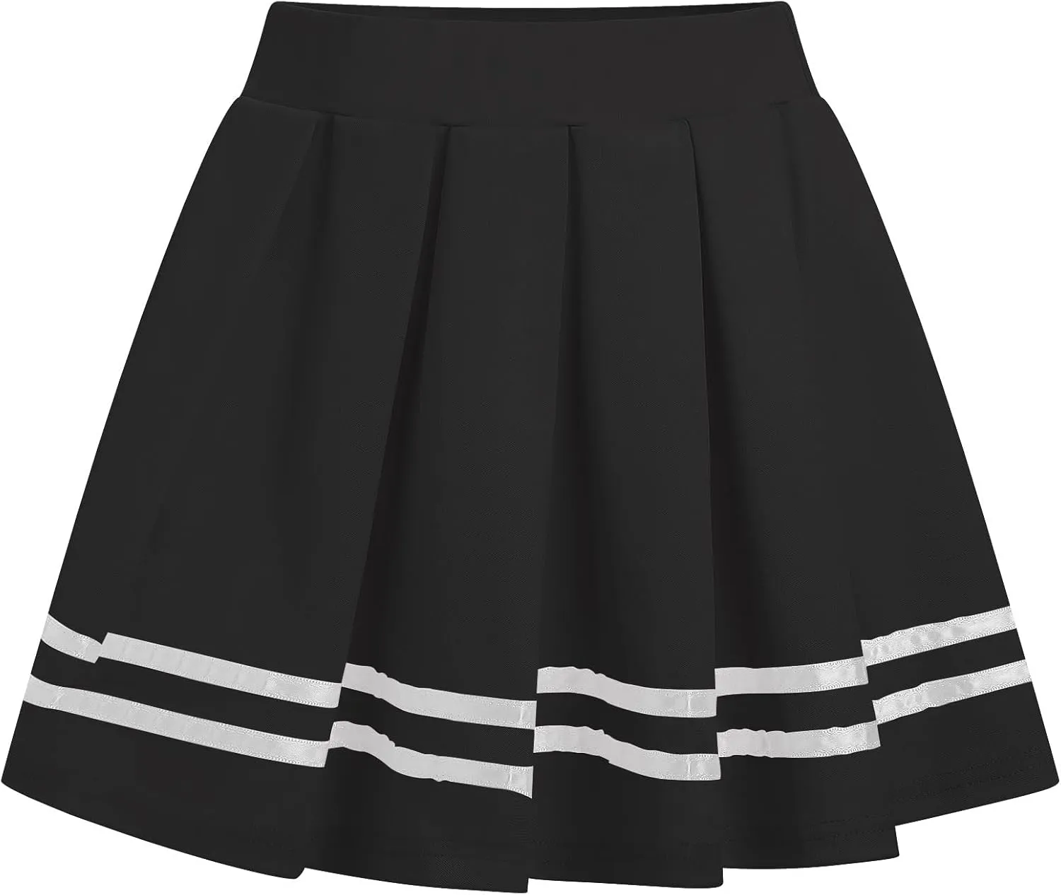 ABAFIP Women's Pleated Mini Skirt High Waist A-Line Skater School Cheer Uniform Tennis Short Skirts