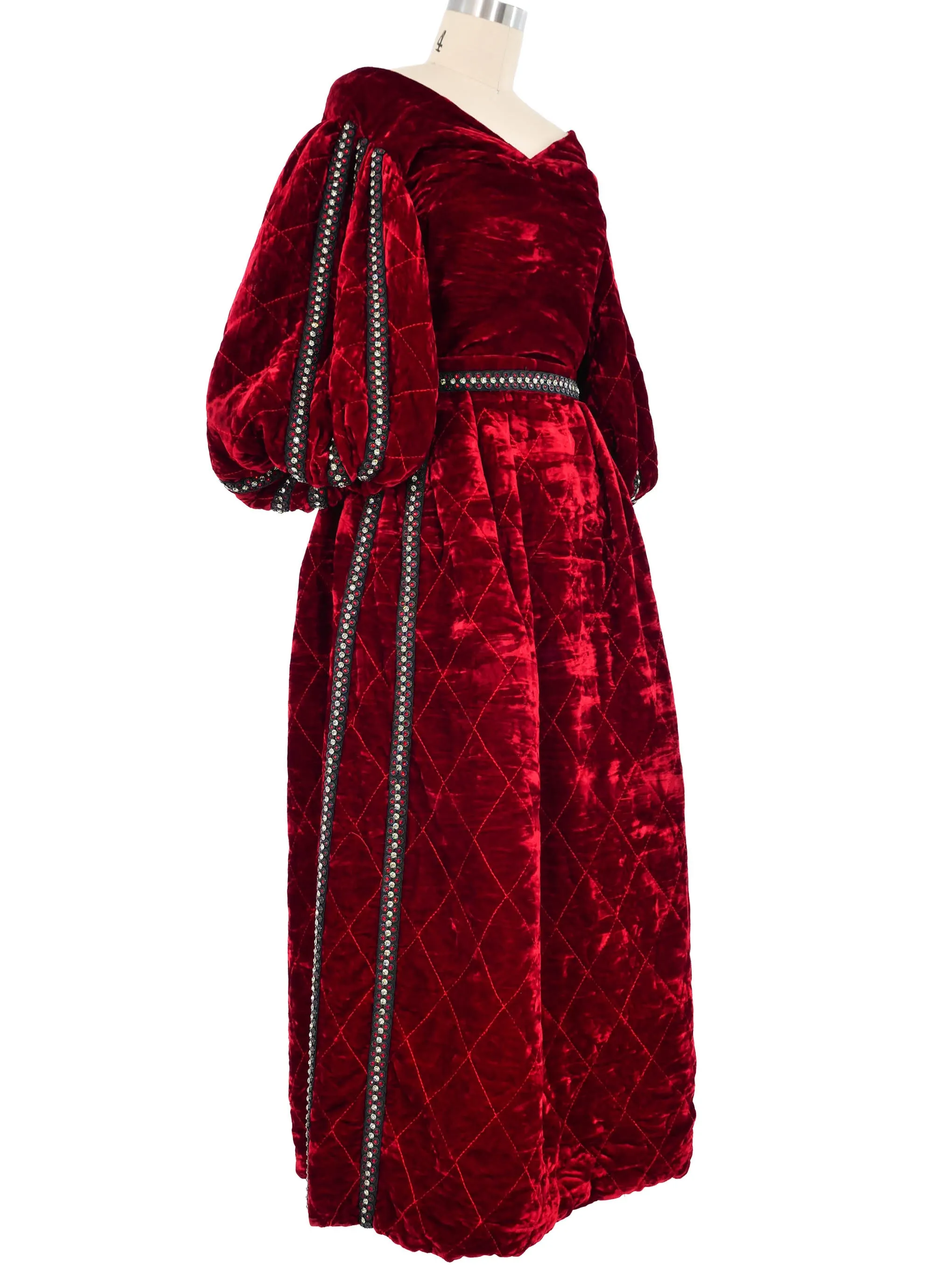 Adolfo Tudor Inspired Velvet Ensemble