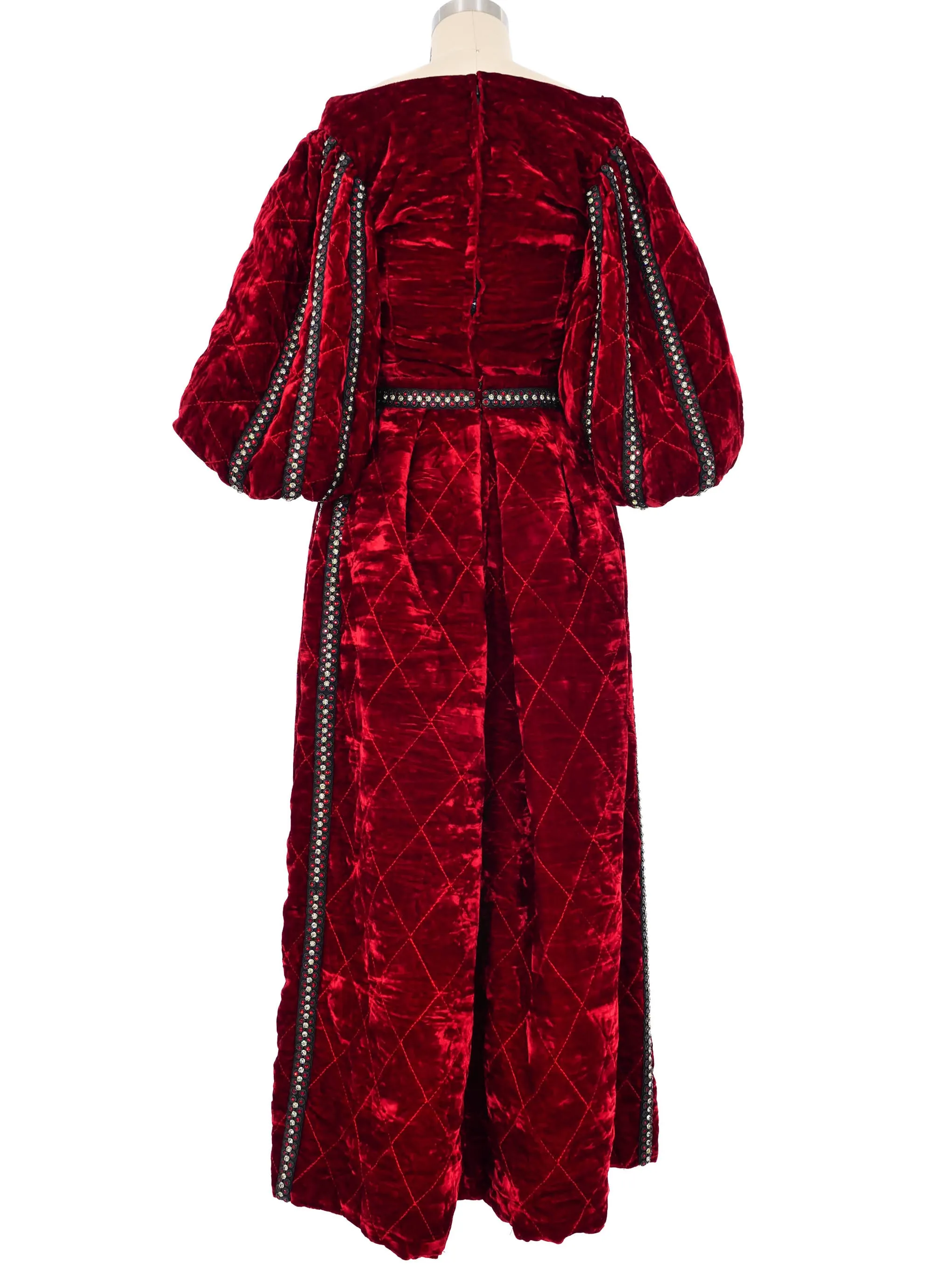 Adolfo Tudor Inspired Velvet Ensemble