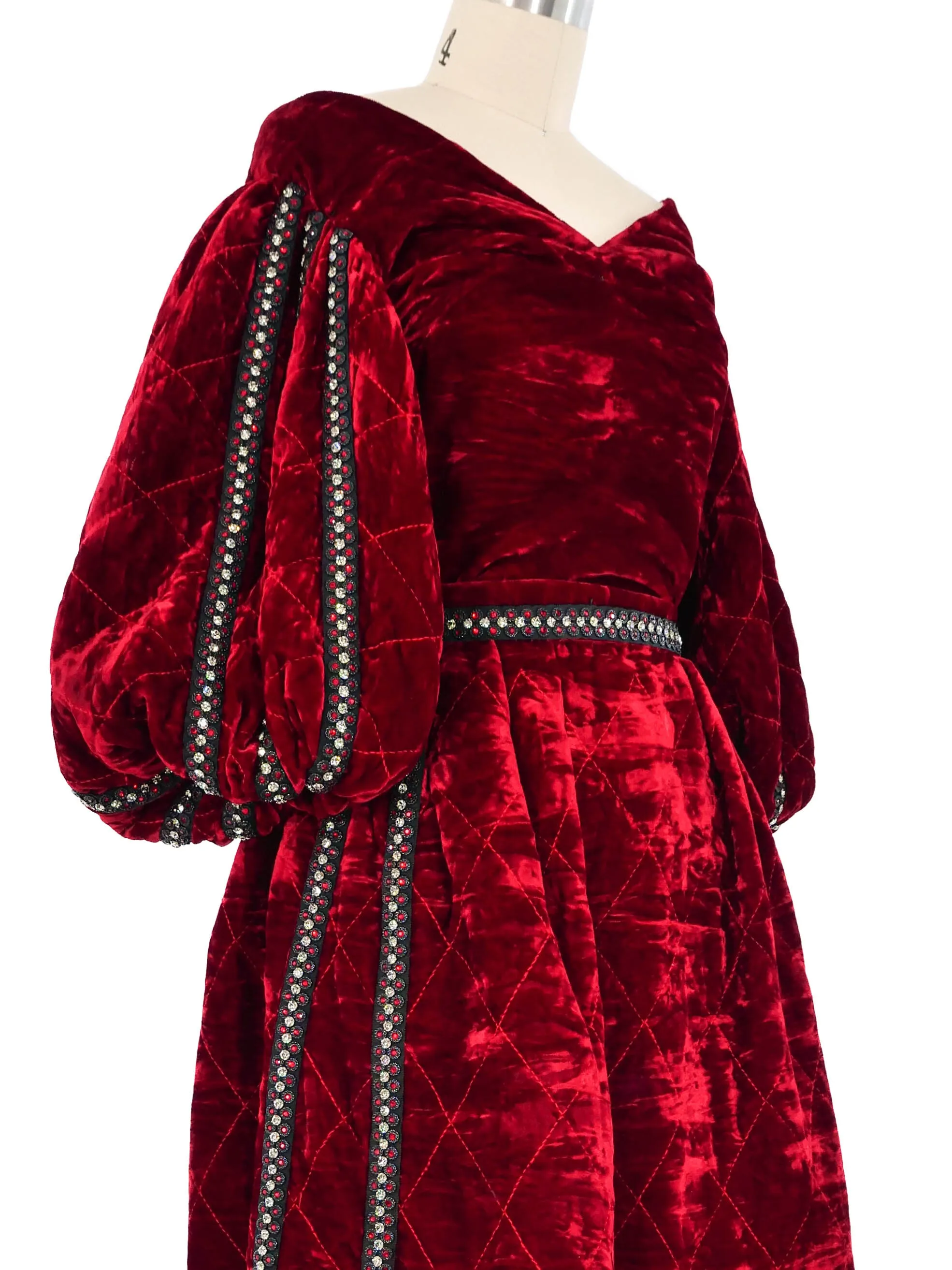 Adolfo Tudor Inspired Velvet Ensemble