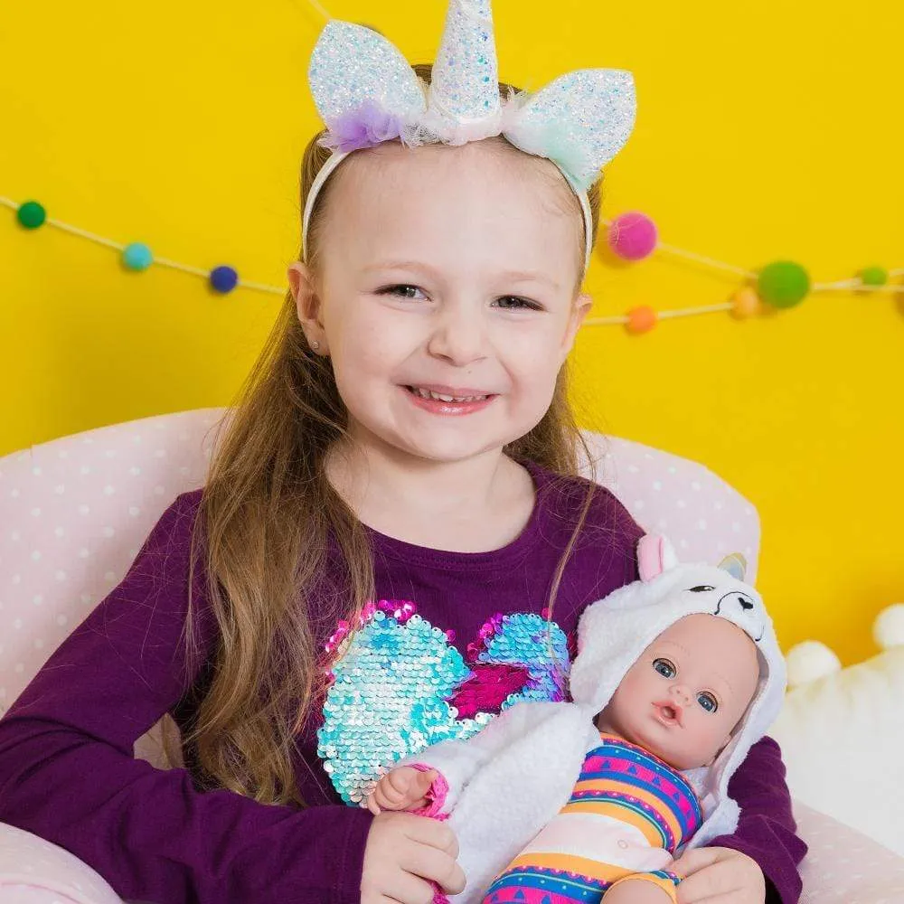 Adora BathTime Llamacorn Baby Doll, Doll Clothes & Accessories Set