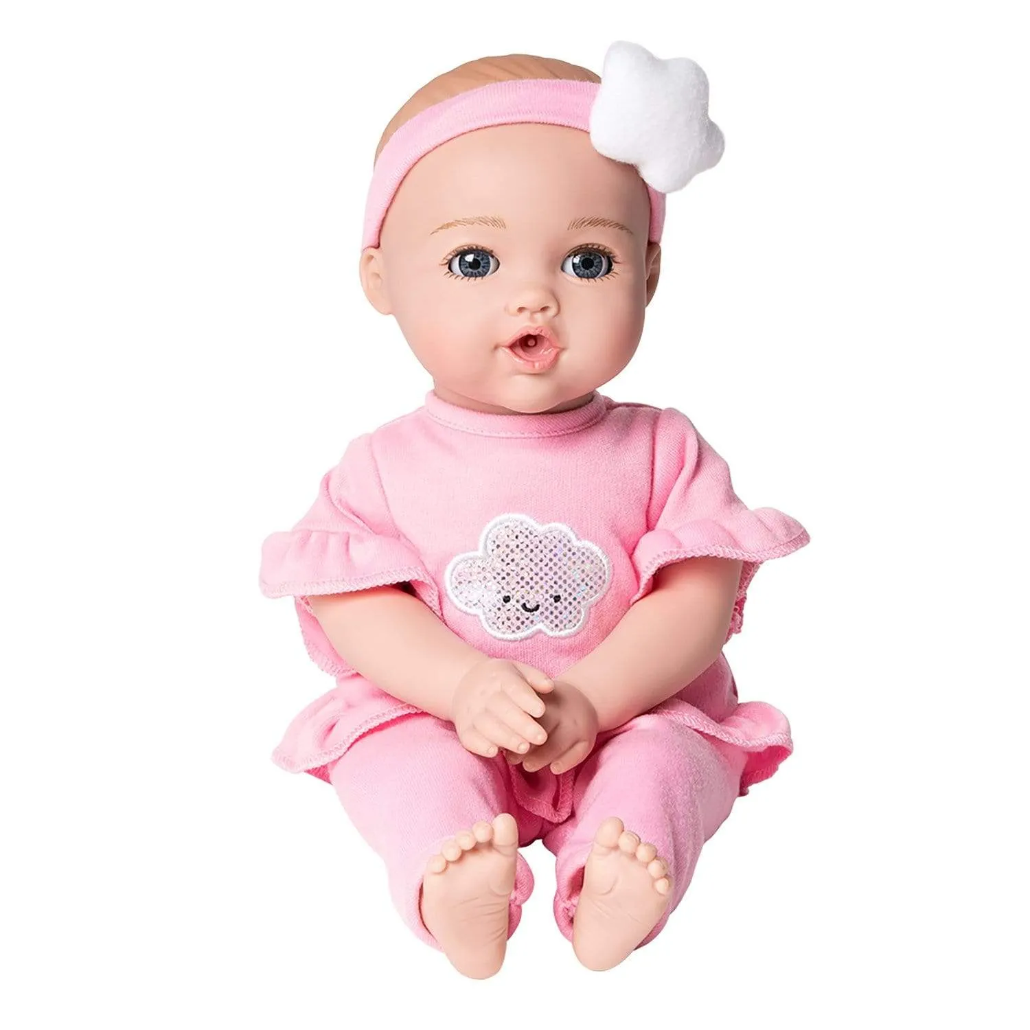Adora NurtureTime Interactive Baby Doll, Clothes, & Accessories Set - Soft Pink
