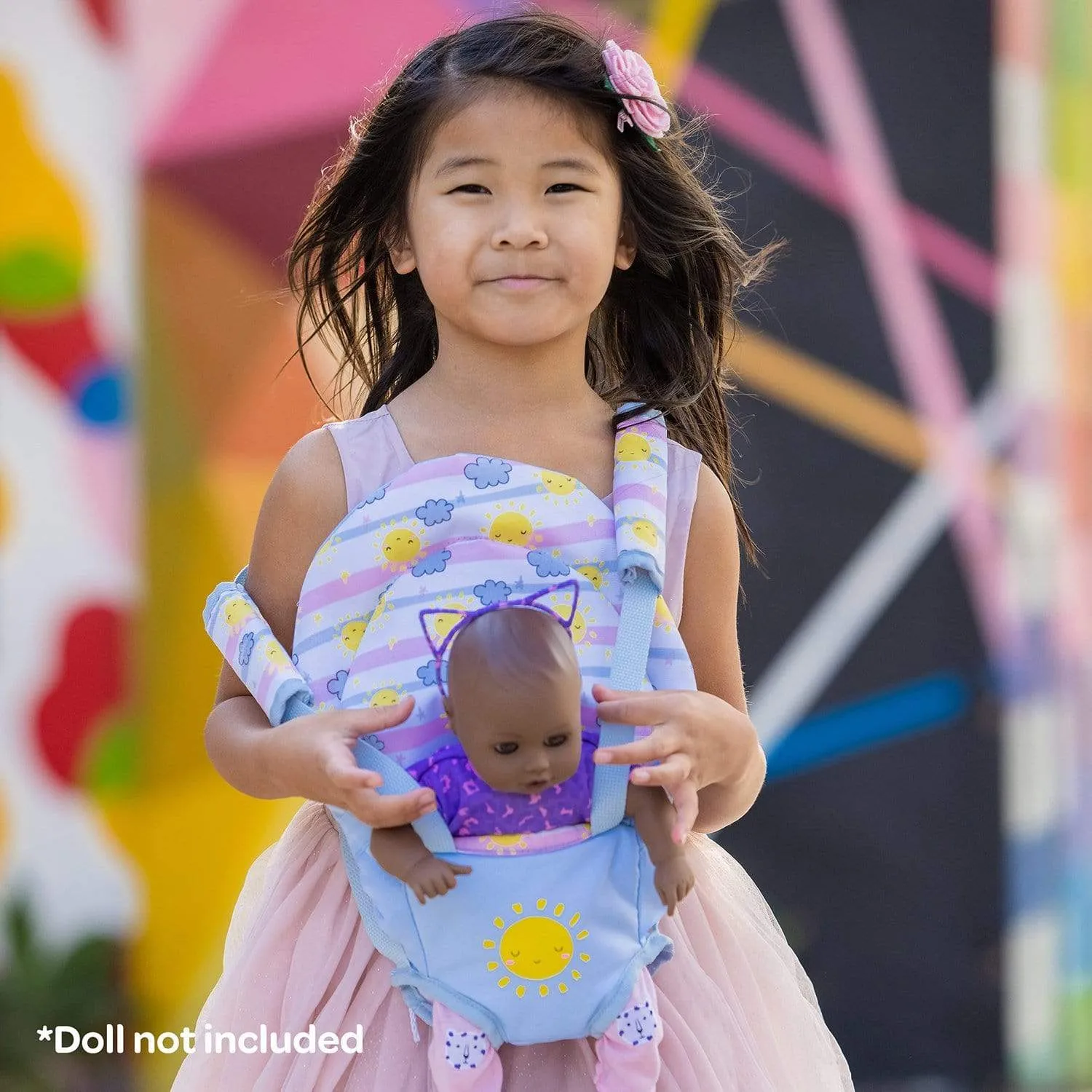 Adora Snuggle Baby Doll Carrier - Color-Changing Sunny Days