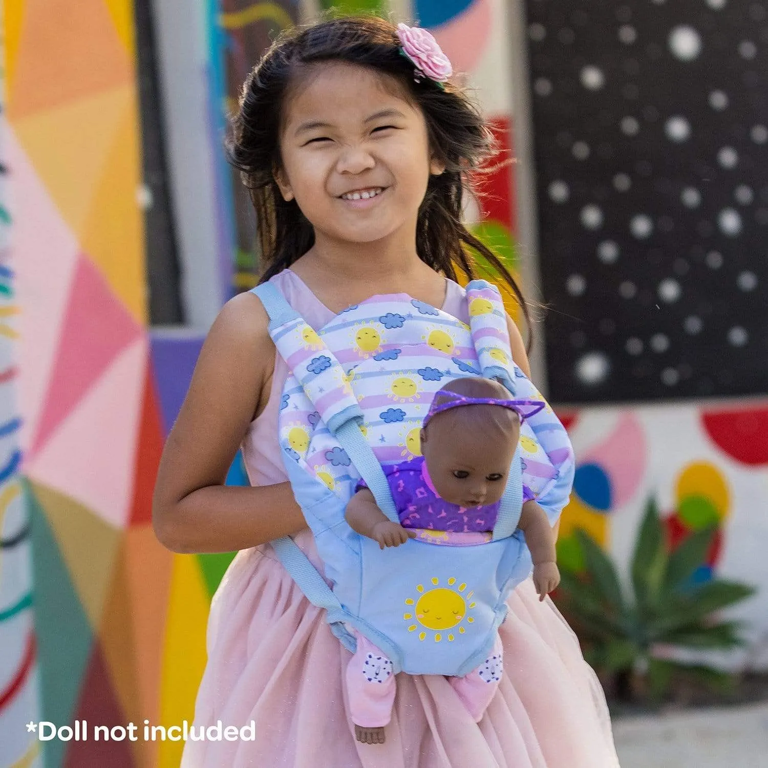 Adora Snuggle Baby Doll Carrier - Color-Changing Sunny Days