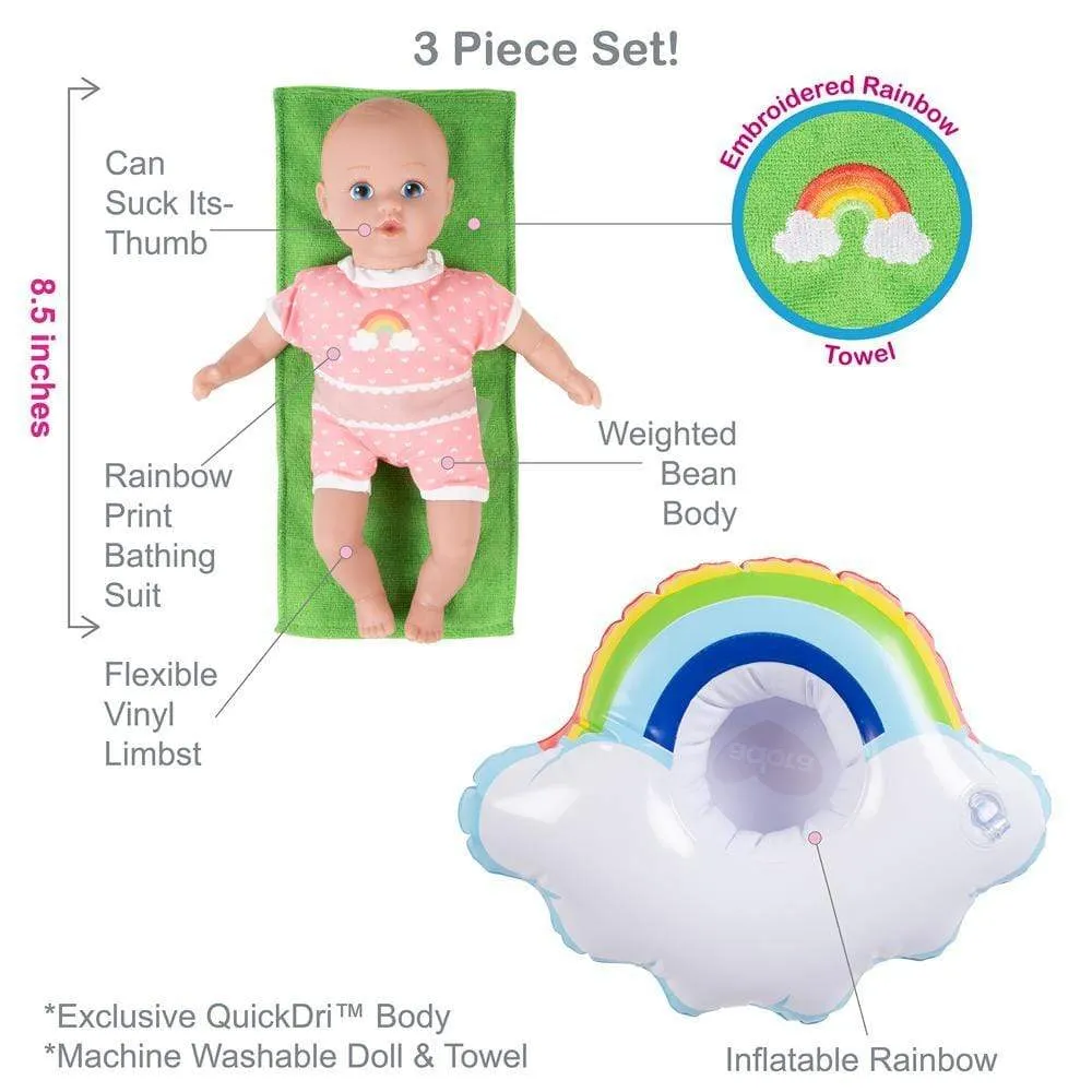 Adora SplashTime Baby Doll, Doll Clothes & Accessories Set - Over the Rainbow