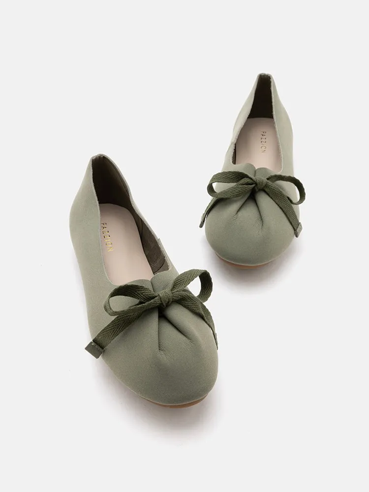 Adriana Tied Bow Flats