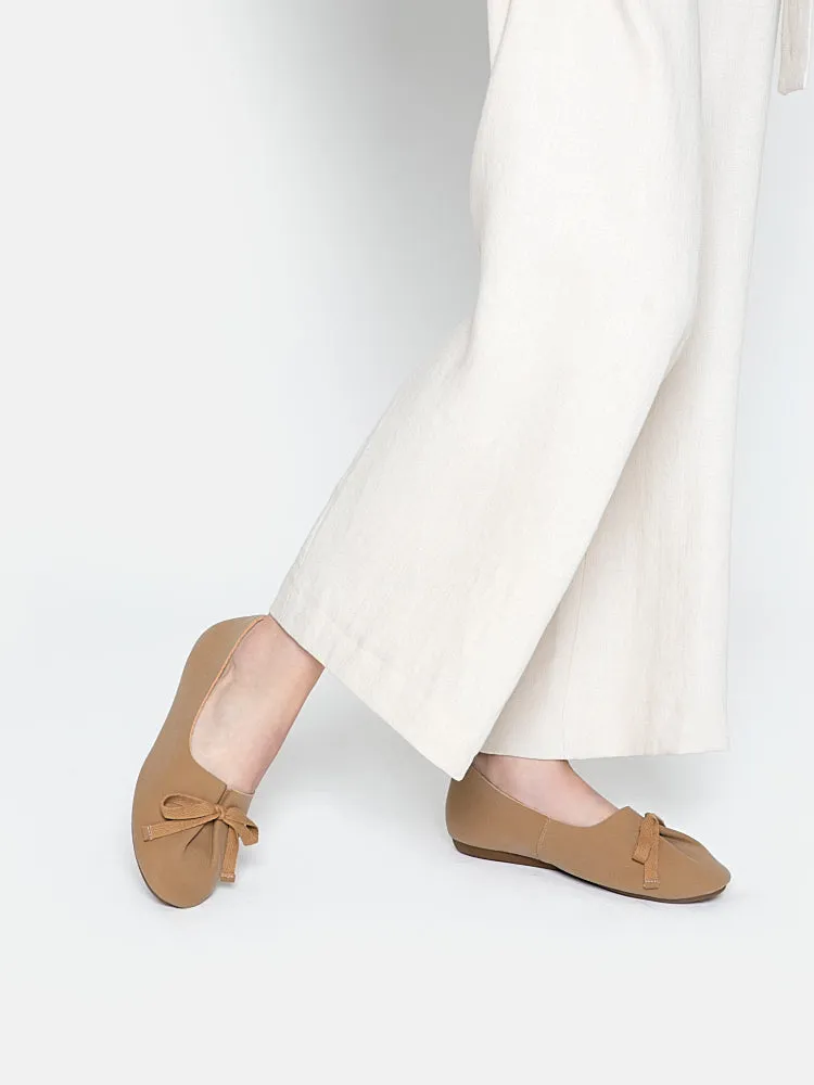 Adriana Tied Bow Flats