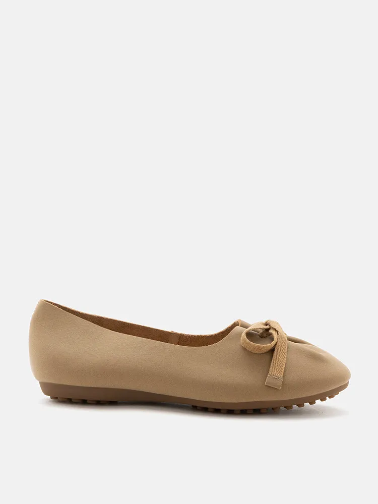 Adriana Tied Bow Flats