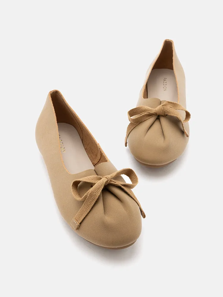 Adriana Tied Bow Flats