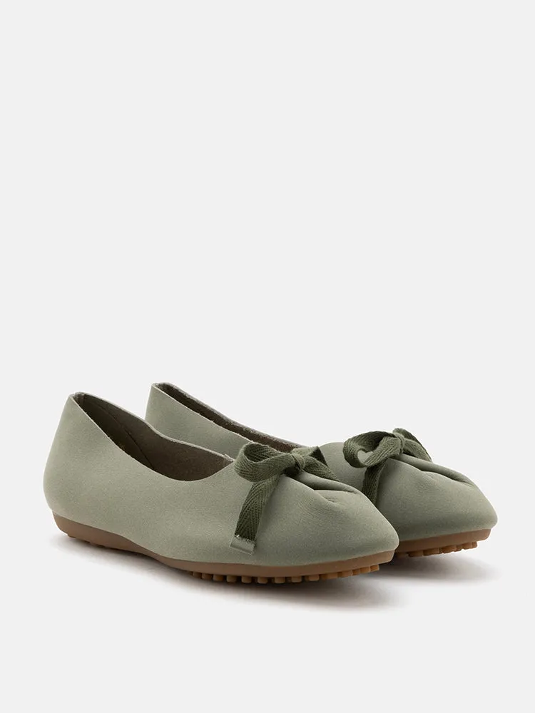 Adriana Tied Bow Flats