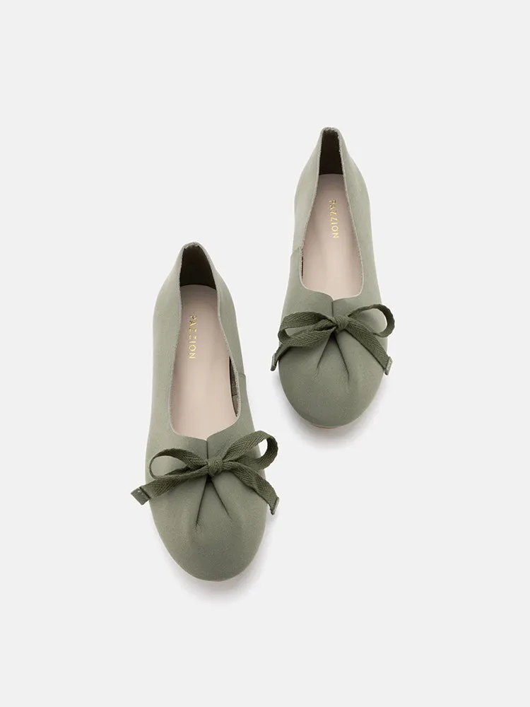 Adriana Tied Bow Flats