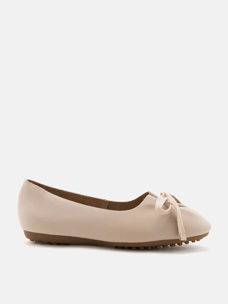 Adriana Tied Bow Flats
