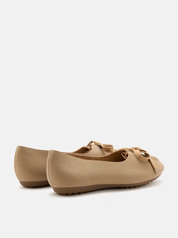 Adriana Tied Bow Flats